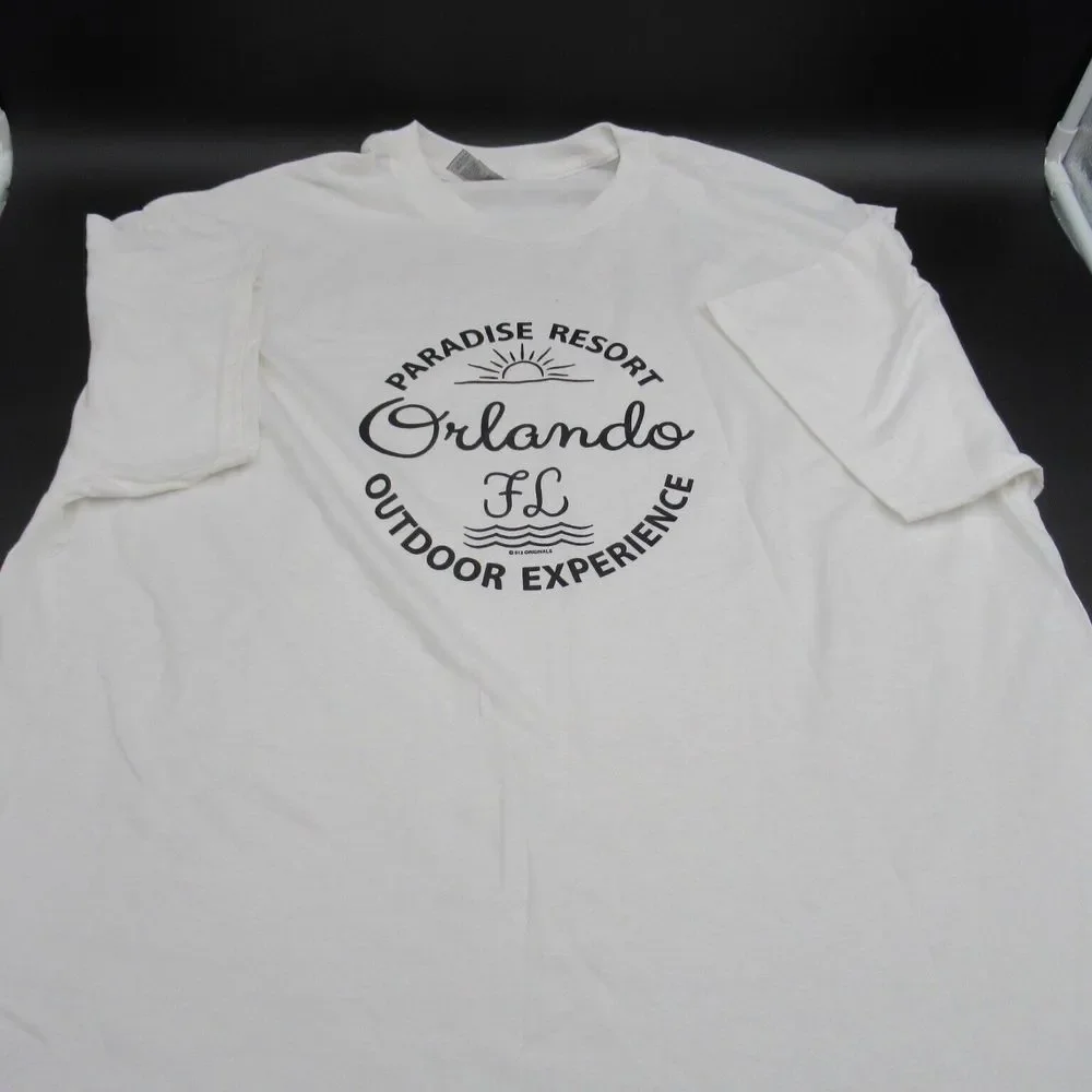 Orlando Florida Paradise Resort Outdoor Experience‎ T-Shirt Men's White Size XL